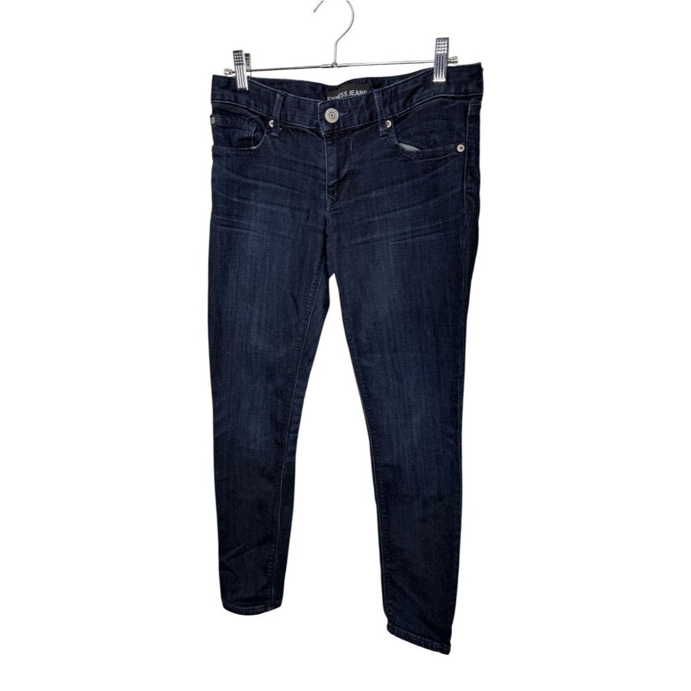 Express Jeans Stella Low Rise Legging Dark Wash Denim Size 4S